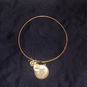 Alex & Ani initial “J” bracelet